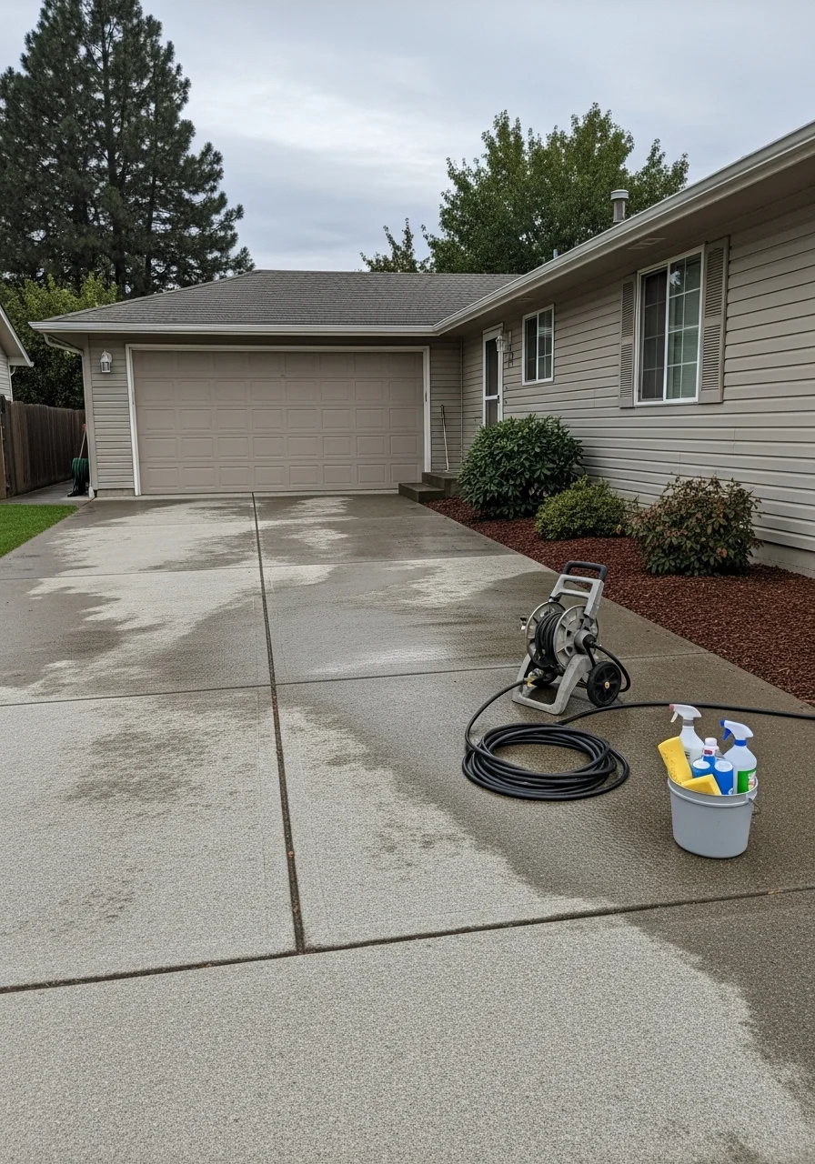 Airway Heights property with typical suburban home and landscaping.