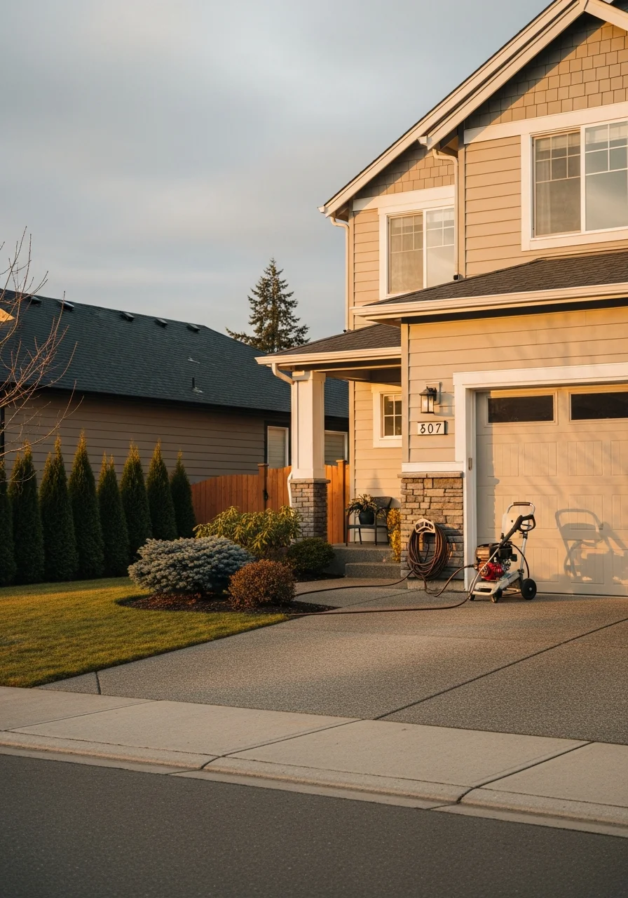 Spokane Valley residential property showing typical modern home design and maintained yard.